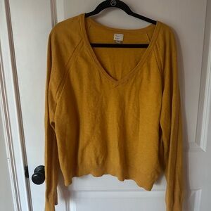 a new day xxl Mustard Yellow Knit vneck sweater